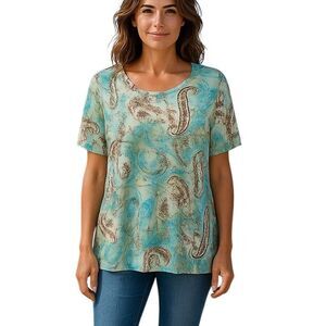 Paisley pullover top Size XL